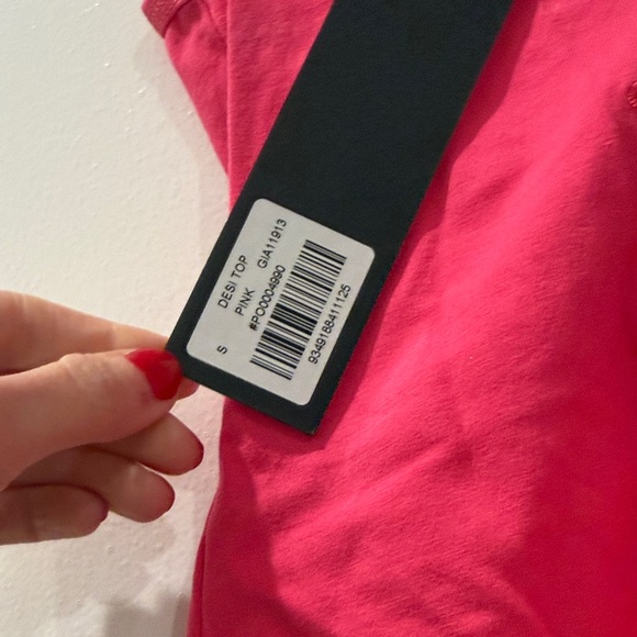 Pink Cut-Out Tank Top - Picture 2 of 5